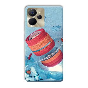 Blue Design Phone Customized Printed Back Cover for Realme 9i 5G