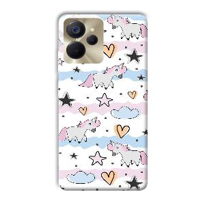 Unicorn Pattern Phone Customized Printed Back Cover for Realme 9i 5G