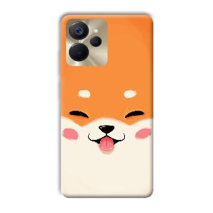 Smiley Cat Phone Customized Printed Back Cover for Realme 9i 5G