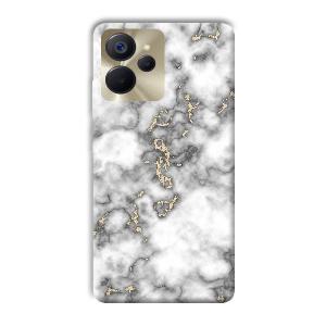 Grey White Design Phone Customized Printed Back Cover for Realme 9i 5G