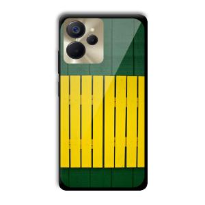 Yellow Fence Customized Printed Glass Back Cover for Realme 9i 5G
