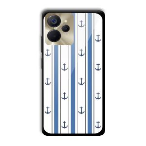 Sailor Anchors Customized Printed Glass Back Cover for Realme 9i 5G