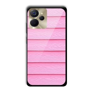 Pink Waves Customized Printed Glass Back Cover for Realme 9i 5G