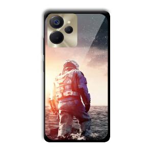 Interstellar Traveller Customized Printed Glass Back Cover for Realme 9i 5G