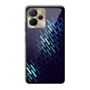 Blue Tiles Customized Printed Glass Back Cover for Realme 9i 5G