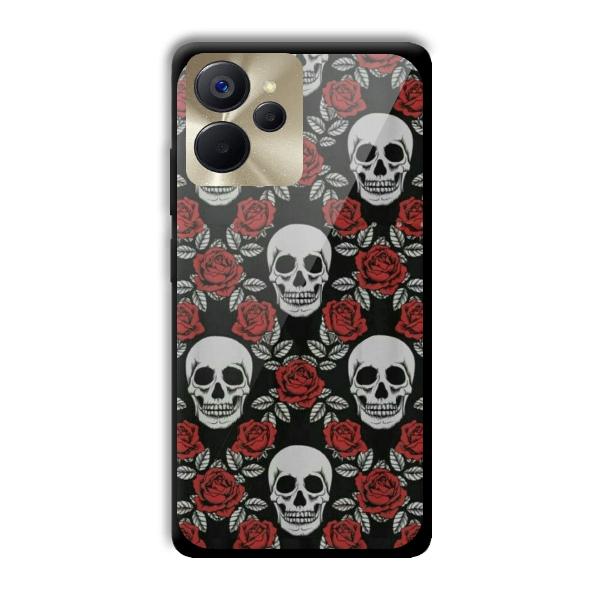Red Skull Customized Printed Glass Back Cover for Realme 9i 5G