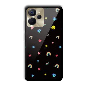 Multi Object Customized Printed Glass Back Cover for Realme 9i 5G