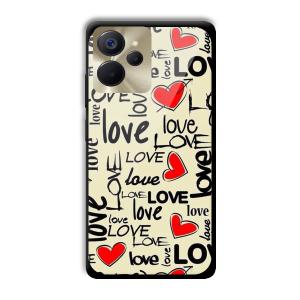 Love Customized Printed Glass Back Cover for Realme 9i 5G