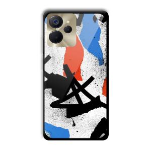 Abstract Graffiti Customized Printed Glass Back Cover for Realme 9i 5G