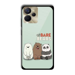 We Bare Bears Customized Printed Glass Back Cover for Realme 9i 5G