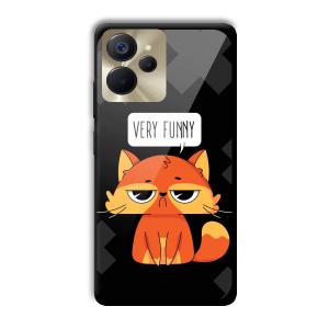 Very Funny Sarcastic Customized Printed Glass Back Cover for Realme 9i 5G