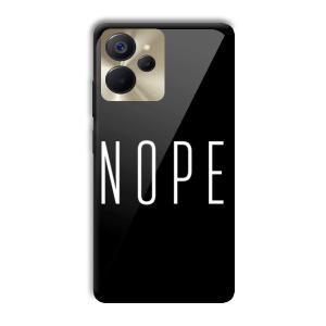 Nope Customized Printed Glass Back Cover for Realme 9i 5G