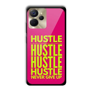 Never Give Up Customized Printed Glass Back Cover for Realme 9i 5G