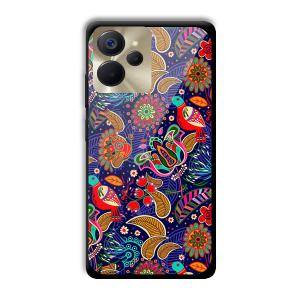 Animal Sketches Customized Printed Glass Back Cover for Realme 9i 5G