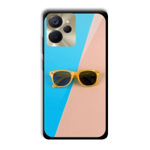 Cool Sunglasses Customized Printed Glass Back Cover for Realme 9i 5G
