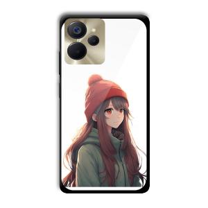 Little Girl Customized Printed Glass Back Cover for Realme 9i 5G