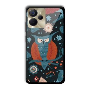 Blue Owl Customized Printed Glass Back Cover for Realme 9i 5G