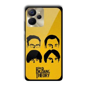 Yellow Theme Customized Printed Glass Back Cover for Realme 9i 5G