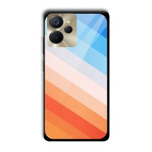 Colorful Stripes Customized Printed Glass Back Cover for Realme 9i 5G