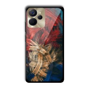 Painted Frame Customized Printed Glass Back Cover for Realme 9i 5G