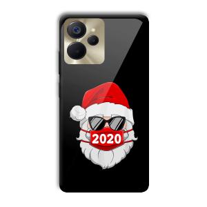 2020 Santa Customized Printed Glass Back Cover for Realme 9i 5G