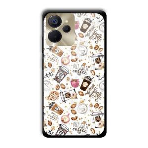 But Coffee First Customized Printed Glass Back Cover for Realme 9i 5G