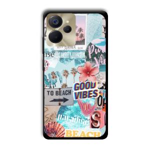 To the Beach Customized Printed Glass Back Cover for Realme 9i 5G