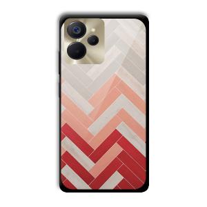 Light Red Customized Printed Glass Back Cover for Realme 9i 5G