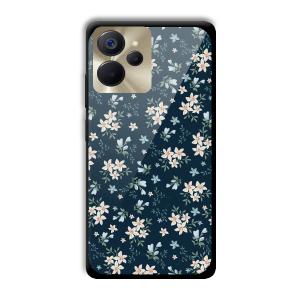 Little Flowers Customized Printed Glass Back Cover for Realme 9i 5G