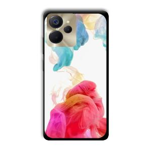 Water Colors Customized Printed Glass Back Cover for Realme 9i 5G