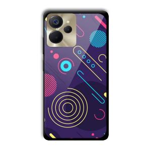 Purple Music Customized Printed Glass Back Cover for Realme 9i 5G