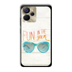 Fun in the Sun Customized Printed Glass Back Cover for Realme 9i 5G