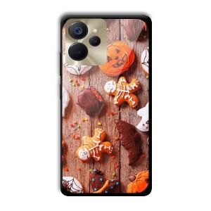 Gingerbread Customized Printed Glass Back Cover for Realme 9i 5G