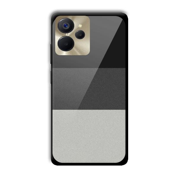 Shades of Grey Customized Printed Glass Back Cover for Realme 9i 5G