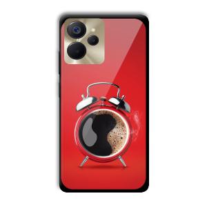 Morning Coffee Customized Printed Glass Back Cover for Realme 9i 5G