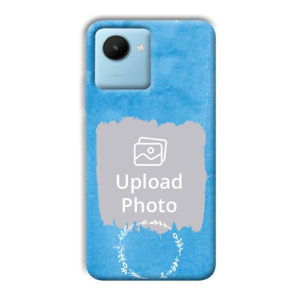 Blue Design Customized Printed Back Cover for Realme C30s