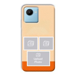 Orange Background Customized Printed Back Cover for Realme C30s