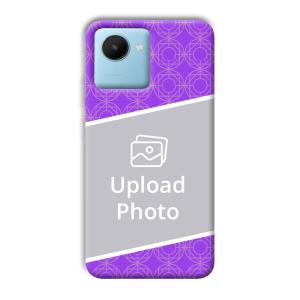 Purple Design Customized Printed Back Cover for Realme C30s