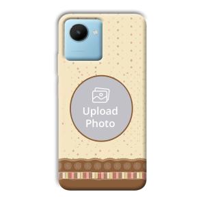 Brown Design Customized Printed Back Cover for Realme C30s