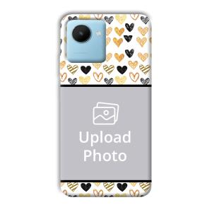 Small Hearts Customized Printed Back Cover for Realme C30s