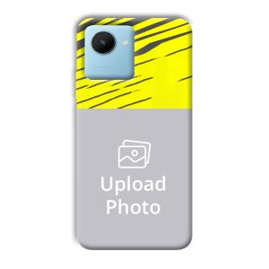 Yellow Lines Customized Printed Back Cover for Realme C30s