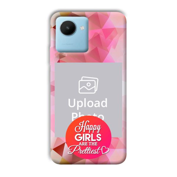 Happy Girls Customized Printed Back Cover for Realme C30s