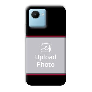 Pink Lines Customized Printed Back Cover for Realme C30s