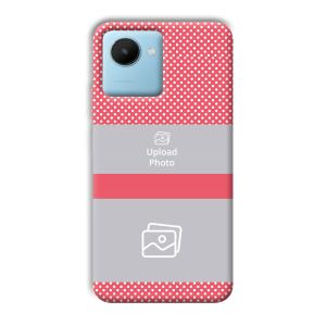 Pink Polka Customized Printed Back Cover for Realme C30s