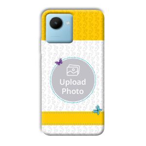 Butterflies & Yellow Customized Printed Back Cover for Realme C30s