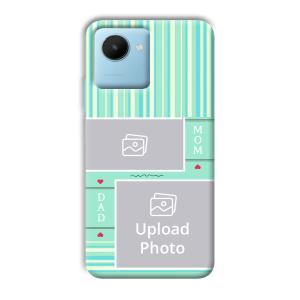 Mom Dad Customized Printed Back Cover for Realme C30s