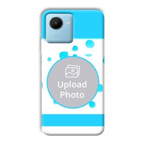 Bluish Customized Printed Back Cover for Realme C30s