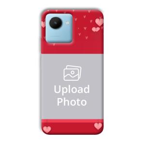 Red Pink  Customized Printed Back Cover for Realme C30s