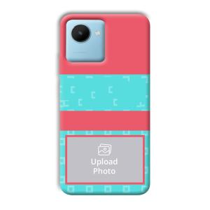 Bluish Pattern Customized Printed Back Cover for Realme C30s