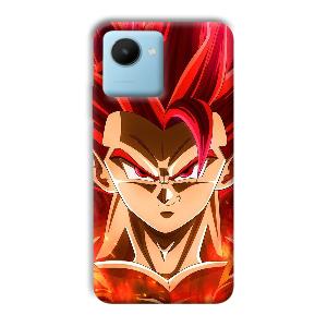 Goku Design Phone Customized Printed Back Cover for Realme C30s